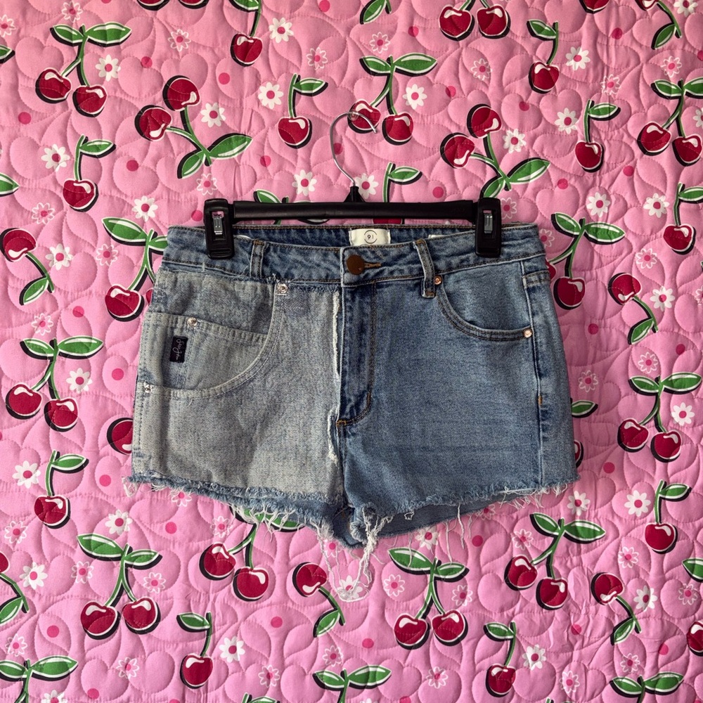 Cotton On Blue and Gray Jean Shorts